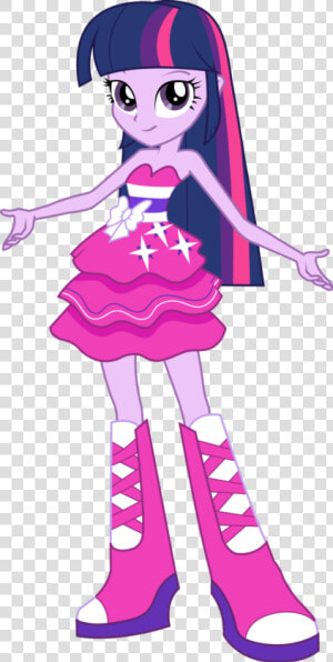 Twilight Sparkle Party Dress Vector   Dress Equestria Girls Twilight Sparkle  HD Png Download