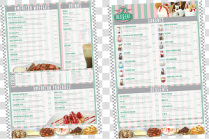 Dessert menu   7 Hotel Diner Menu  HD Png Download