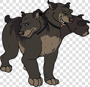 Fang And Fluffy   Three Headed Dog Clipart  HD Png Download