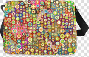 Multicolored Retro Polka Dots Pattern Messenger Bag  HD Png Download