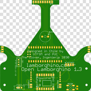 Open Lamborghino Verde   Png Download   Pcb De Robot Velocista  Transparent Png