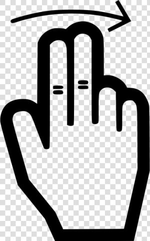 Swipe Right   Icon Hand Vector Png  Transparent Png
