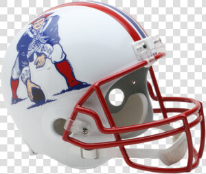New England Patriots Vsr4 Replica Throwback Helmet   New England Patriots Helmet  HD Png Download