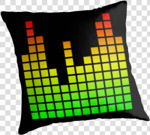 Audio Spectrum Bars By Vandarque   Glow In The Dark Square Stickers  HD Png Download
