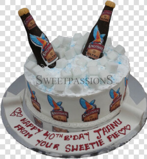 Kingfisher Ultra Bottles Cake   Kingfisher Beer Birthday Cake  HD Png Download