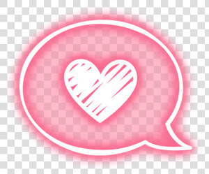 Message Heart Pink Overlay Tumblr Cute Kawaii Neon   Transparent Purple Aesthetic Sticker  HD Png Download