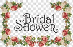 Transparent Bridal Shower Invitation Clipart   Flower Page Border Design  HD Png Download