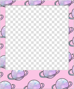Polaroid Space Pastel Frame Freetoedit   Cute Polaroid Png Transparent  Png Download