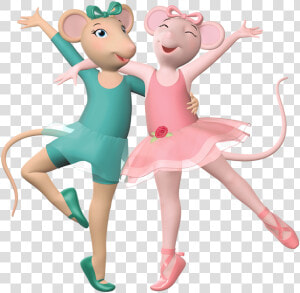 Angelina And Alice Dancing Together   Alice From Angelina Ballerina  HD Png Download