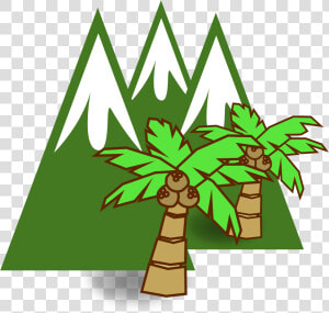 Snow Mountain Clip Art   Glaciar Icono  HD Png Download