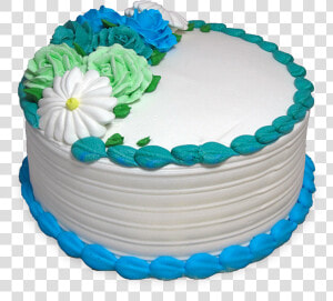 Round Cakes Decorated With Flowers  HD Png Download