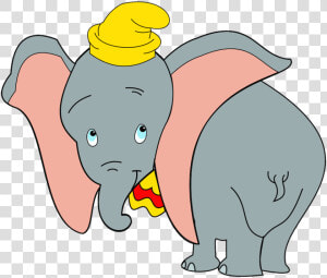Dumbo Clipart   Elephant Cartoon Big Ears  HD Png Download