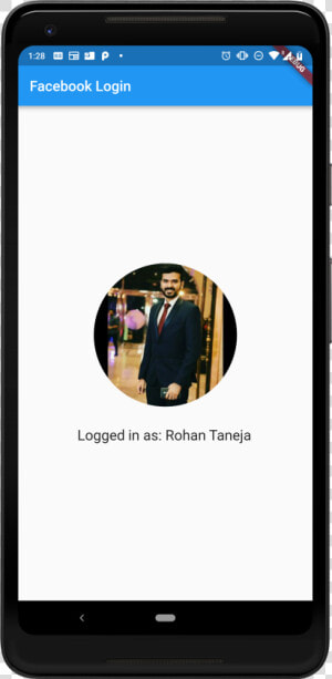 Flutter Facebook Login  HD Png Download