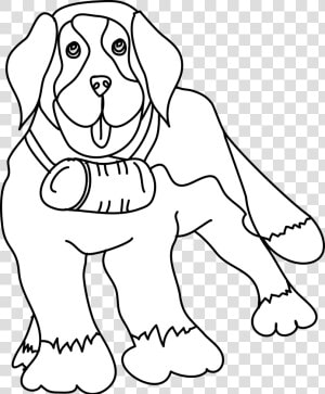 Transparent St Bernard Outline  HD Png Download