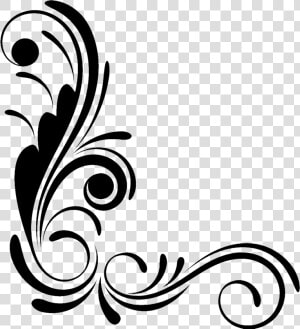 Border Design Clipart Png   Flower Corner Clipart Cdr  Transparent Png