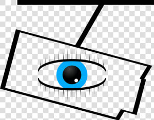 Monitoring  Camera  Eye  Blue  Black Graphic   Circle  HD Png Download