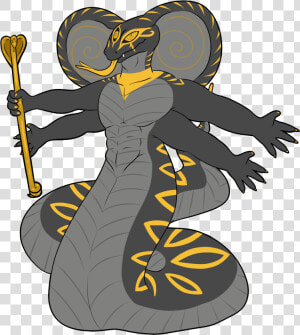 Egyptian Naga Design   Illustration  HD Png Download