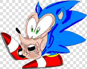 How To Draw Sonic The Hedgehog In 5 Minutes   Draw Sonic  HD Png Download