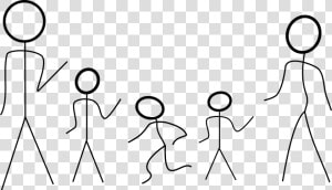 Family Stickman Transparent Background  HD Png Download