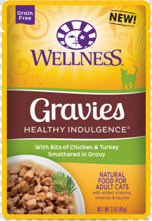 Gravies Chicken And Turkey   Wellness Gravies Cat Food  HD Png Download