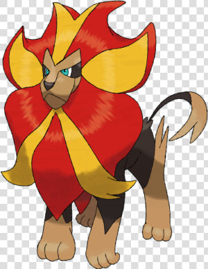 Shiny Pyroar Pokemon  HD Png Download