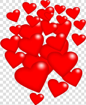 Lots Of Valentine Hearts   Good Morning Lots Of Love  HD Png Download