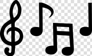 Small Music Notes Clipart   Music Notes Template Printable  HD Png Download