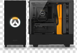 Large 528f5badf38dfb41   Nzxt H500 Overwatch Build  HD Png Download