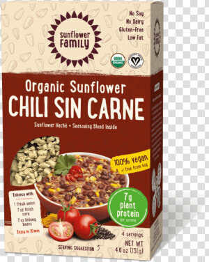 Sun Vis Chili Front Shadow   Sunflower Family Chili Sin Care  HD Png Download