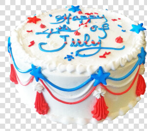 Transparent Cake Png Transparent   Buttercream 4th Of July Cake  Png Download