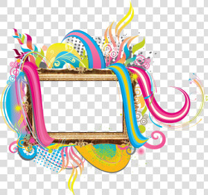 Colourful Frame Png  Transparent Png