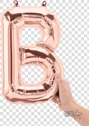 15 Rose Gold Banner Png For Free Download On Mbtskoudsalg   Rose Gold Balloon Letter B  Transparent Png