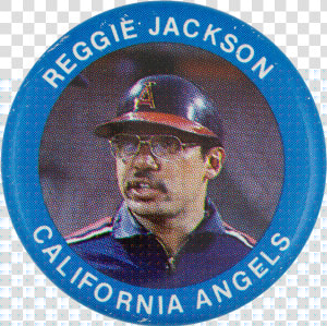 Reggie Jackson California Angels Sports Button Museum   Bros And Barnum  amp  Bailey  HD Png Download