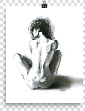 Printed Watercolor Hot Girl Poster Of A Sexy Naked  HD Png Download
