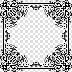 Picture Frame art symmetry   Medieval Frames And Borders  HD Png Download