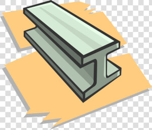 Vector Illustration Of Rolled Steel Joist I beam Used   Vigas Dibujo Png  Transparent Png