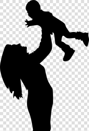 Shoulder human Behavior silhouette   Mother Son Silhouette  HD Png Download
