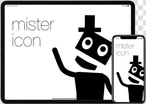 Mister Icon App Running On Iphone Xs And Ipad Pro   Mobile Phone  HD Png Download