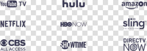 Tv Streaming Services Logos  HD Png Download