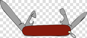 Swiss Army Knife Clipart   Swiss Army Knife 4 Tools  HD Png Download