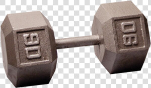 Cast Hex Dumbbells 90 Lb   Iron Dumbbells  HD Png Download