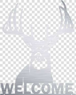 Welcome Whitetail Buck Metal Sign   Png Download   Elk  Transparent Png
