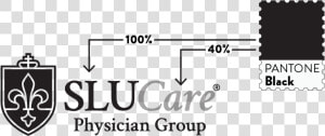 Slucare Black And White Logo Elements Defined   Saint Louis University  HD Png Download