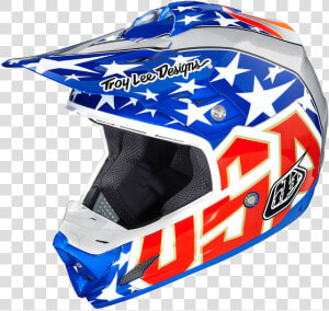 American Flag Dirt Bike Gear Troy Lee  HD Png Download