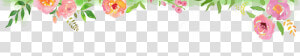 Floral Header  HD Png Download