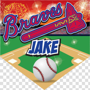 Braves Home Plate Individual Team Pennant  HD Png Download