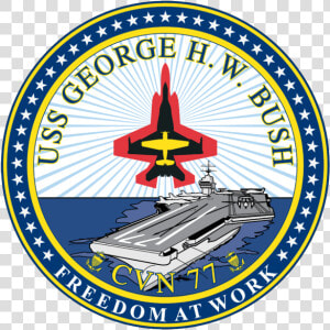 Uss George Hw Bush Logo  HD Png Download