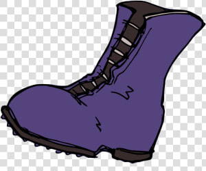 Purple boot walking Shoe   Boot Clipart Transparent Background  HD Png Download