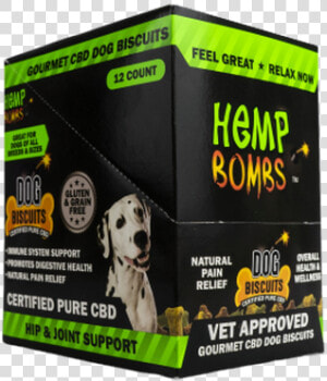 Hemp Bomb Dog Biscuits 1oz 8 Count 80mg   Dalmatian  HD Png Download