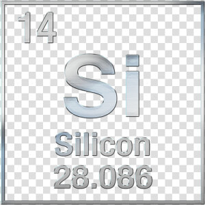 Periodic Table Element Silicon  HD Png Download